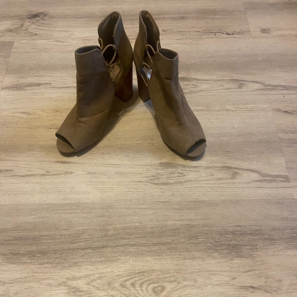 Madden Girl Taupe Ankle Boots - Picture 4 of 4